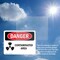 Signmission Contaminated Area Danger Sign, Plastic, 10in W x 7in L, 2PK OS-2PACK-DS-P-710-L-1834 - alternate 4